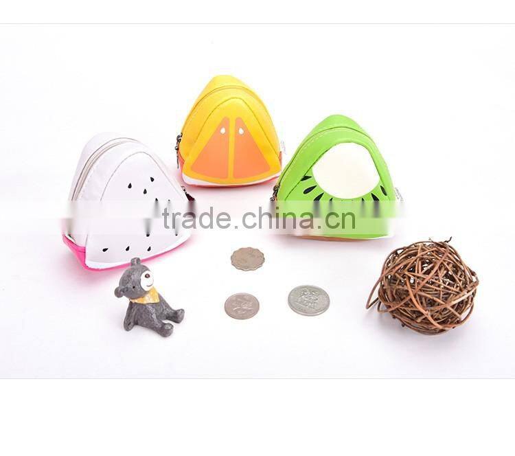 creative coin pouch PU fruit design lovely coin case small pouch