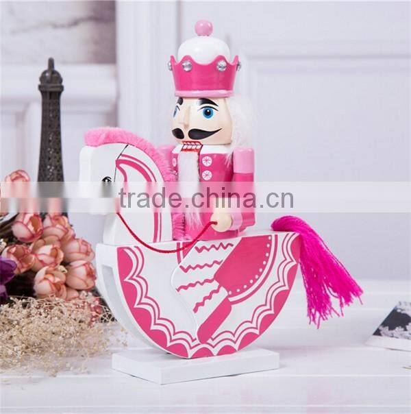 Wooden craft nutcracker christmas decorating