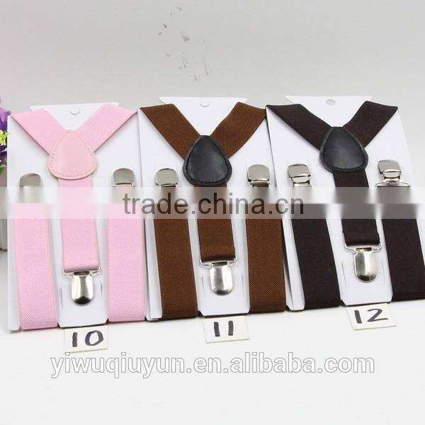 40 colors Lovely Baby Boys Girls Clip-on Suspender Y-Back Child Elastic Suspenders