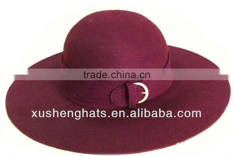 factory hot sale floppy hat with big brim for ladies