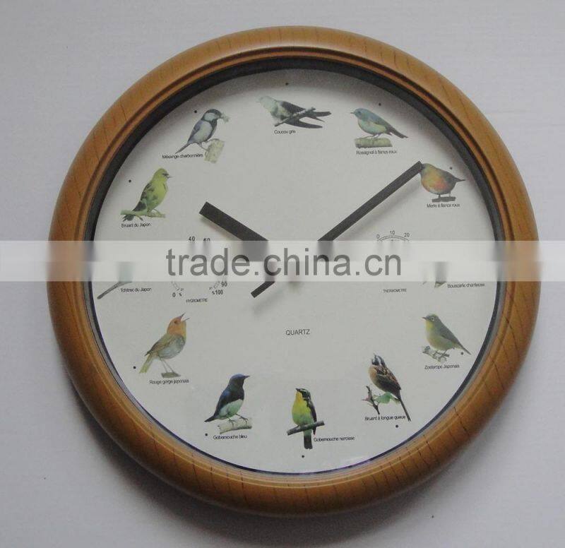 10 inch bird clock with weather station