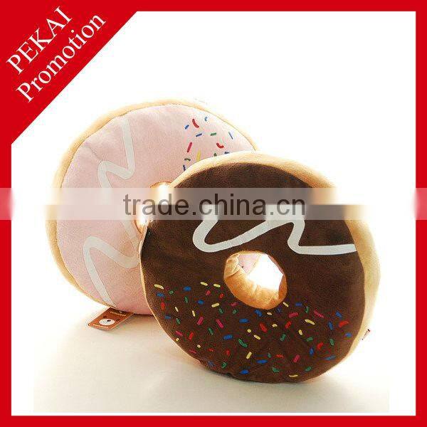 Plush doughnut design cheap chair printed cushion