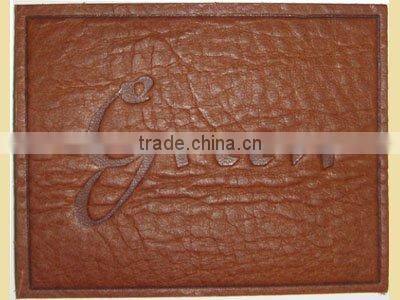 2012 fashion leather label for garment