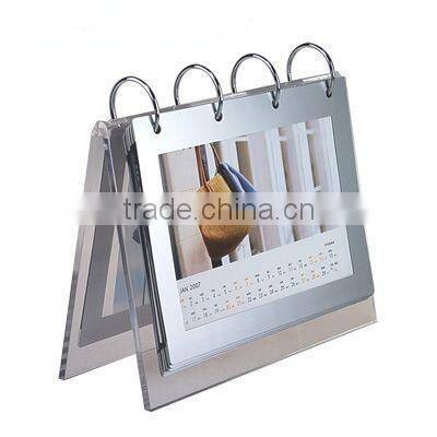 2016 new design clear acrylic calendar display stand