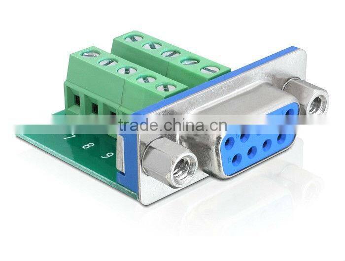 Serial and USB Terminal Termination Adapters DB9 Female 9 Pin Terminal Block DB15 Female 15 Pin Terminal Block