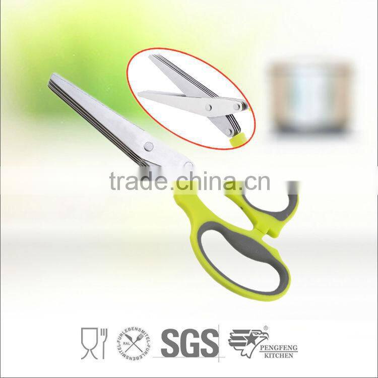 2014 High Quality 7 Blade Multi-Blade Kitchen Sisscors,Herb Sissors