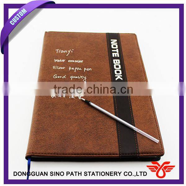 Water erasable silver refill pen, gel ink pen for leather industry