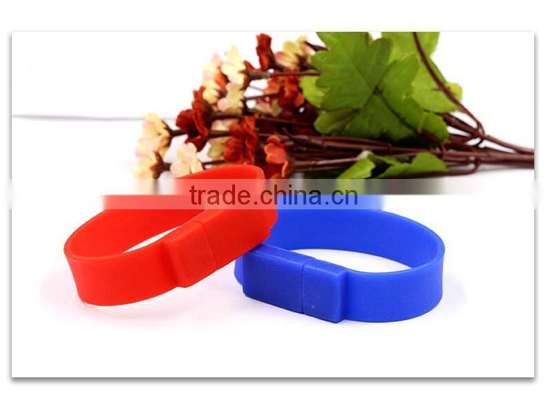 Promotional Cheap Price Bulk Silicone Business Card Flash Drive Bracelet free Sample