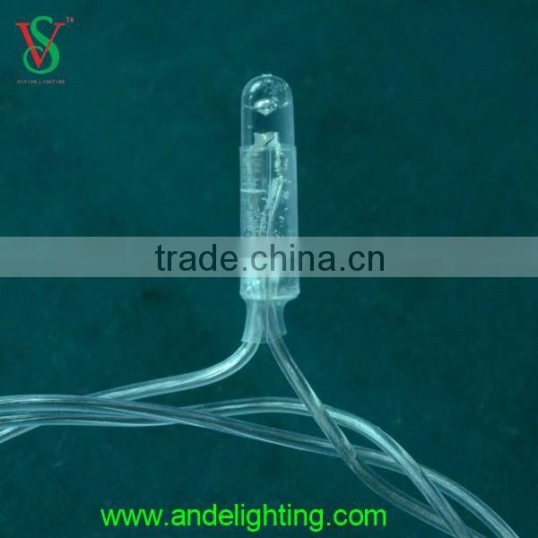 12V outdoor use rubber cable christmas led string light with driver