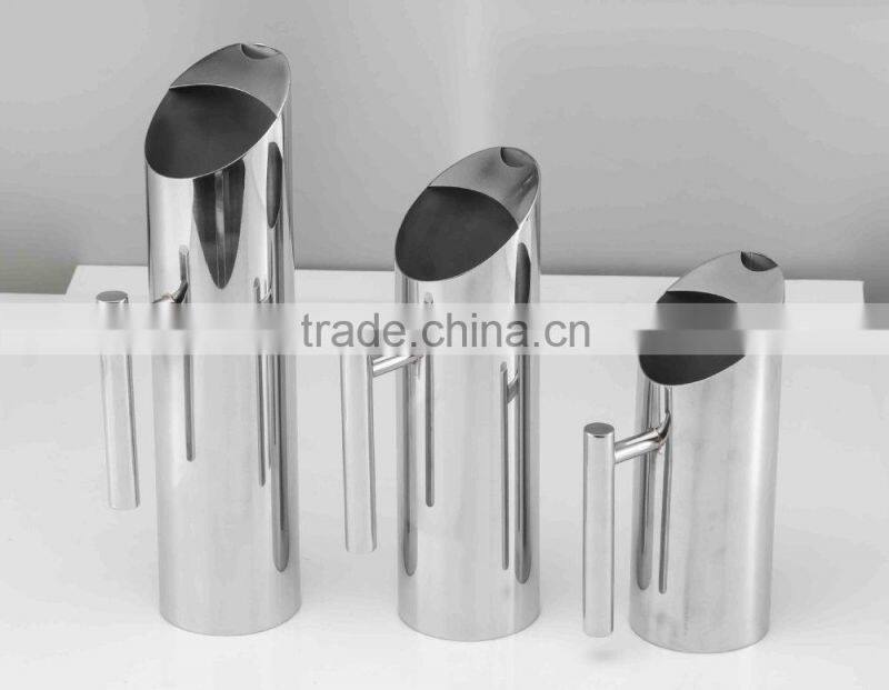 Stainless Steel decorative water pitcher with handle