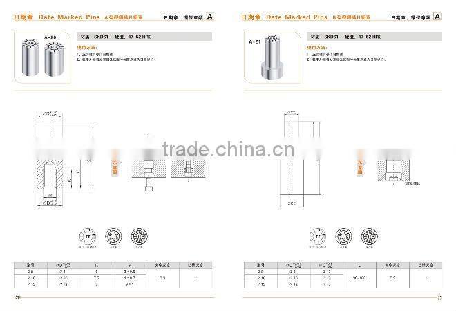 A Type Date Marked For Die -Casting
