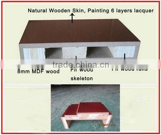 Modern design veneer wood door solid wooden glass insert doors for toilet