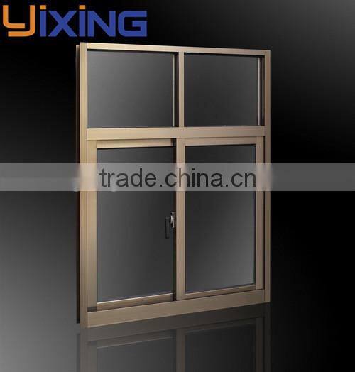 Shutter sliding window framed double glazed aluminum window price square meter
