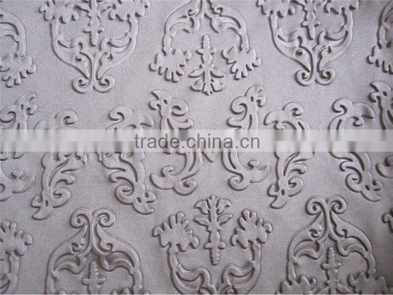 NEW ARRIVAL 100% polyester three dimensional embossed curtain fabric