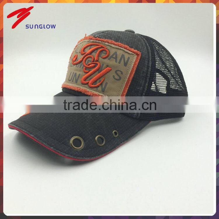 Hard wash fashion canvas trucker hats for sale