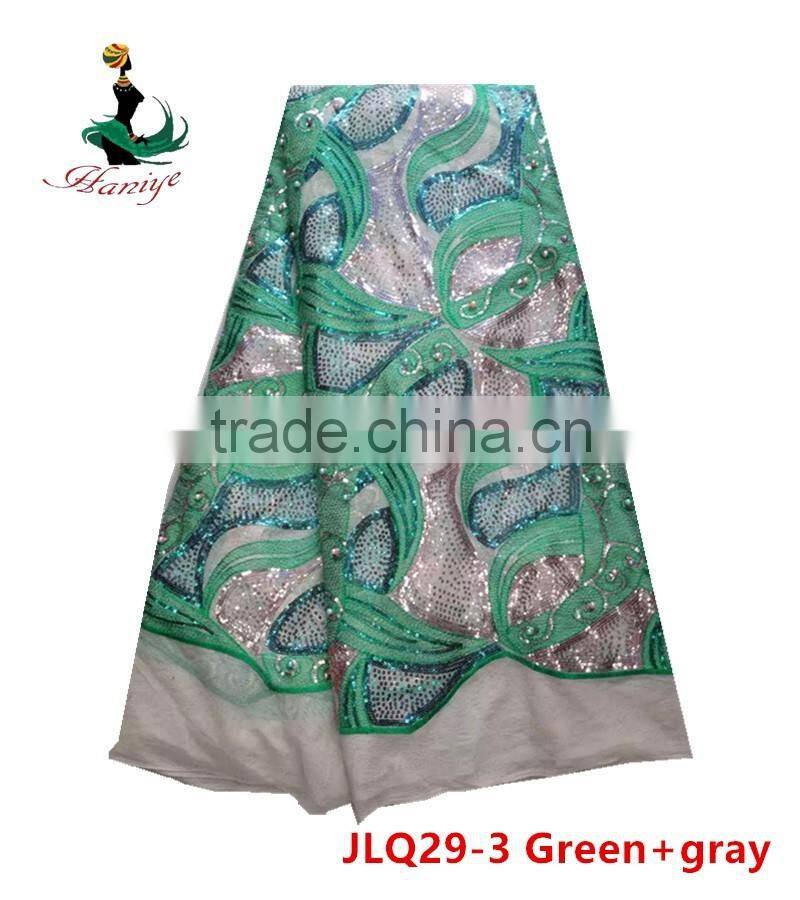 Haniye JLQ29-1/2016 Best Price Embroidery French lace / Hot Selling african Water Soluble Tulle Lace Fabric