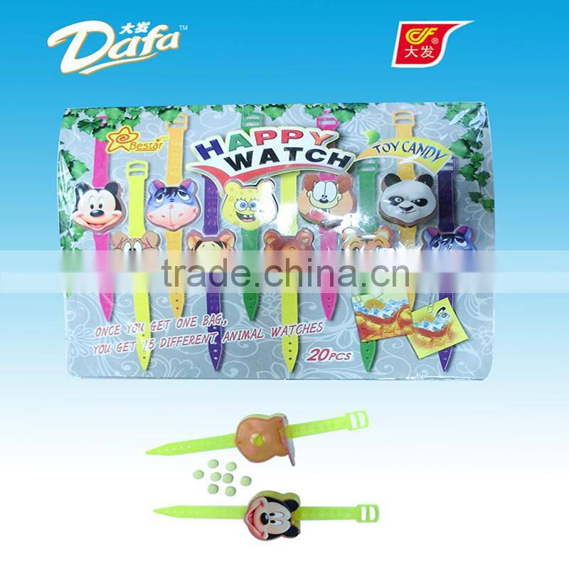 Dafa happy cartoon candy watch,watch toy candy,candy toy
