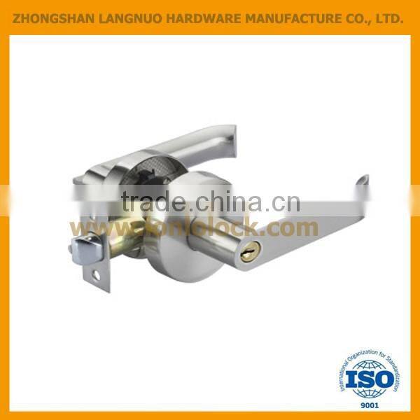 Safety handle tubular lever door lockset