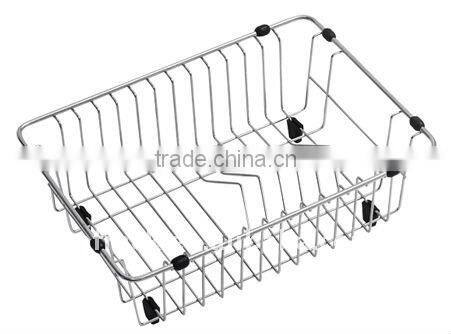 2011 Hot sale! Kitchen metal sink basket P-2928