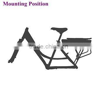 Rechargeable Lithium rear back electronic bike battery Package 36v 8.8ah for E-bikes haitian type