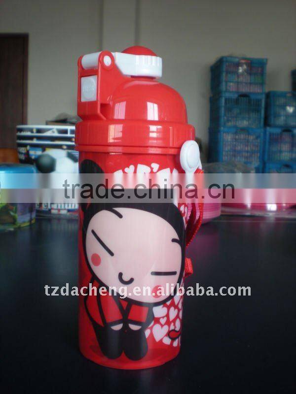 children drinking water bottle