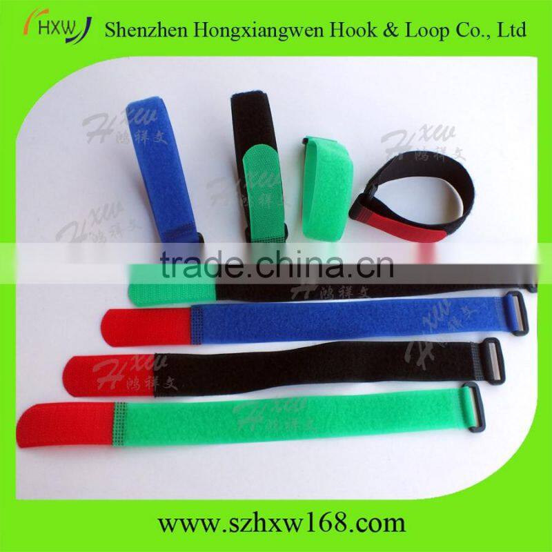 20*250mm buckle wire management releasable tie wraps