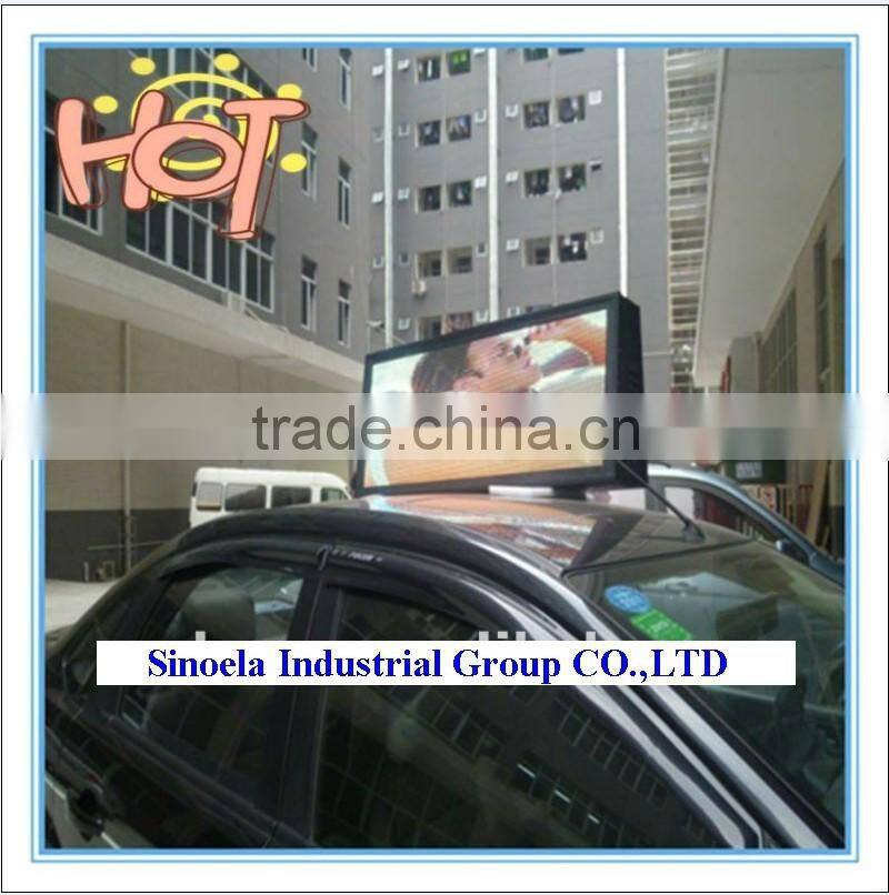 alibaba express china waterproof full color outdoor taxi top led display sign