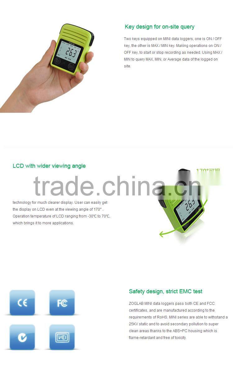 MINI Portable Temperature Humidity Meter Digital Thermo Hygrometer Data Logger