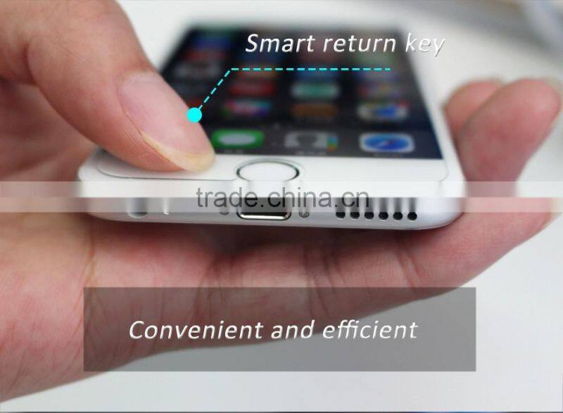 2016 Smart tempred glass for iphone 6 with Confirm and Return Button