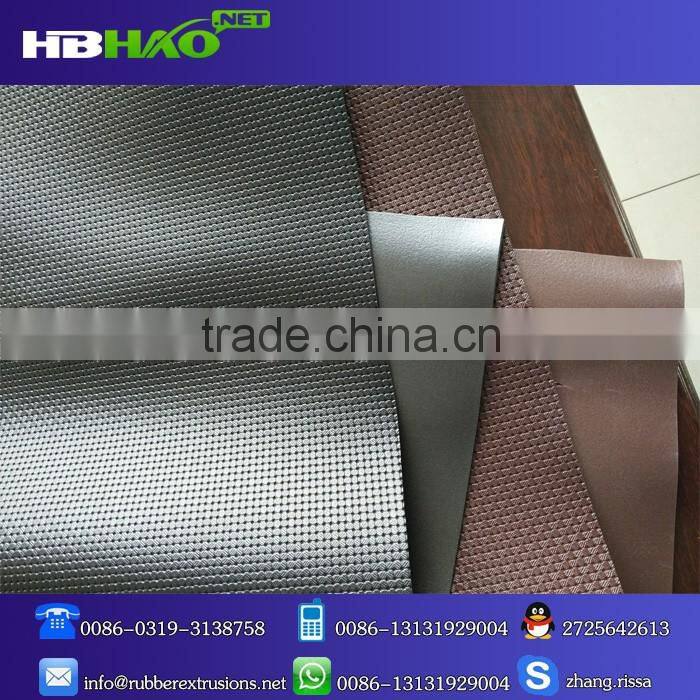 Full grain PVC leather wholesale raw leather roll for sale textiles fabric leather
