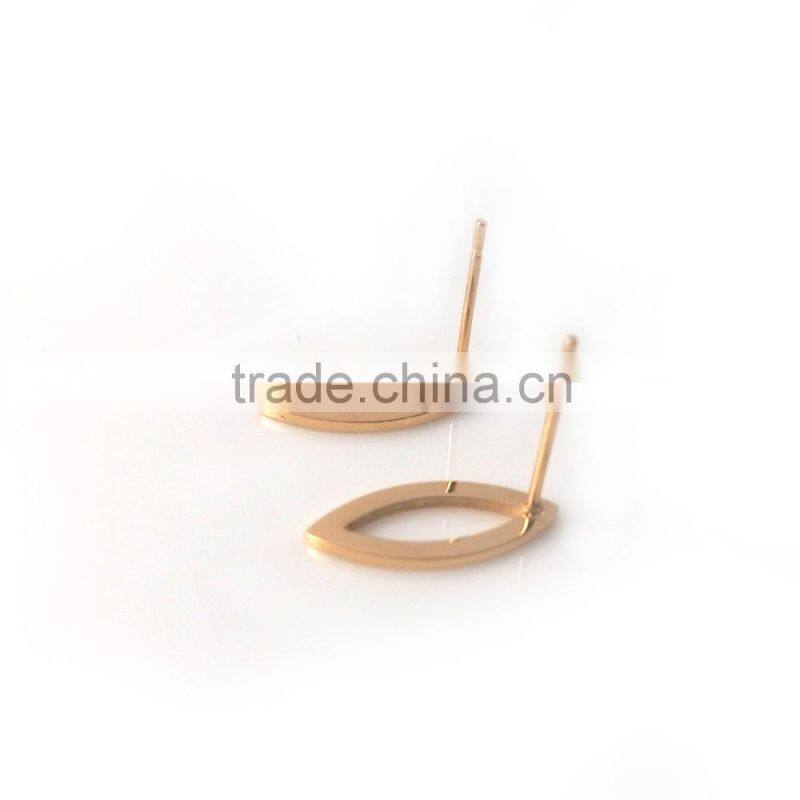 Stainless Steel 316L Nickel Free Custom Oval Shaped Earrings