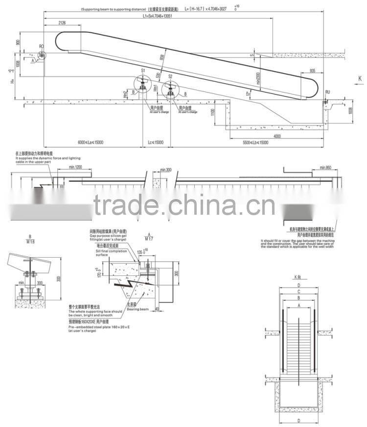 Indoor & outdoor Automatic Escalator -- Commercial XIWEI Brand