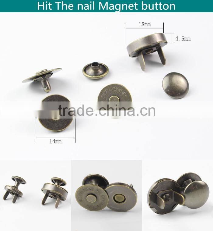 18mm Sewing clothes magnetic button for garment apparel