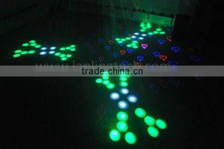 3 Claw moonflower 18W RGBYW LED Light and 500mW RB Animation Twinkling Laser Light
