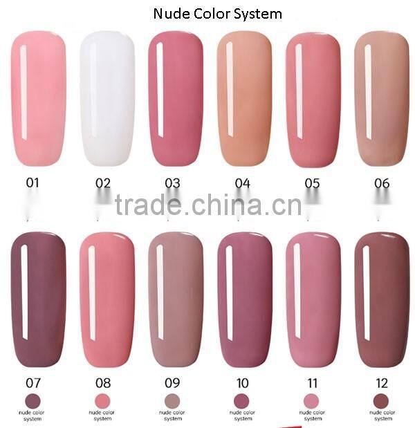 shanghai supplier CJS nude gel nude gel polish nude color gel polish