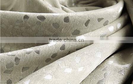 velvet jacquard blackout curtain fabric for interior decoration, blackout fabric, ready made curtain, blackout fabric supplier