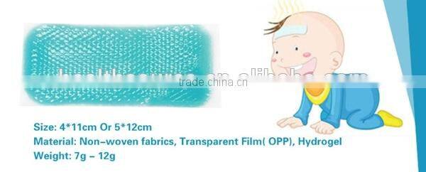China supply children fast cooling last 8 hours fever reduce cool gel patch