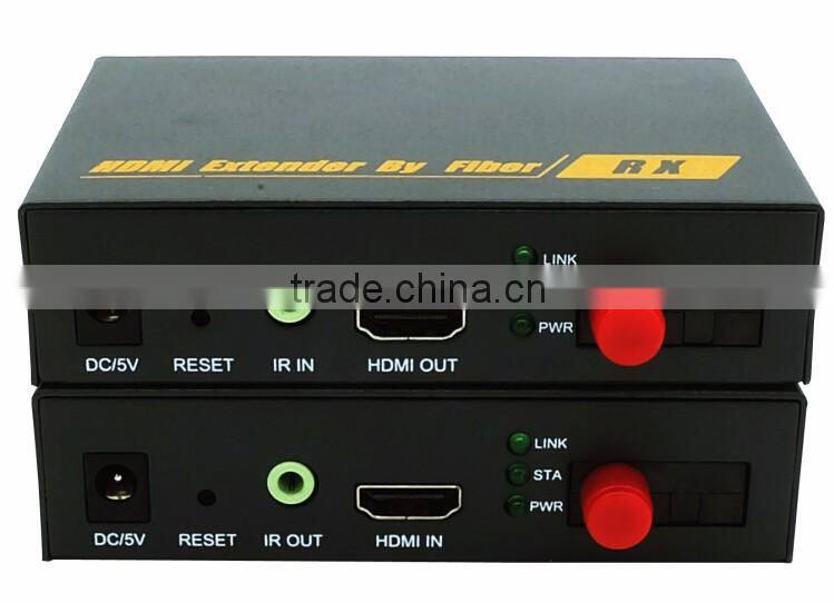 Pinwei PW-DT200 transmitting distance upto 20KM HDMI fiber optic extender with IR