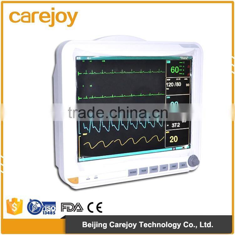 7 inch-resolution color screen lcd 6 parameter patient monitor for hospital