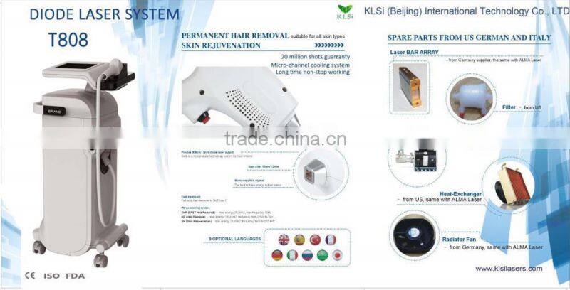 Diode Laser Equipment for Permanent Painless Hair Removal