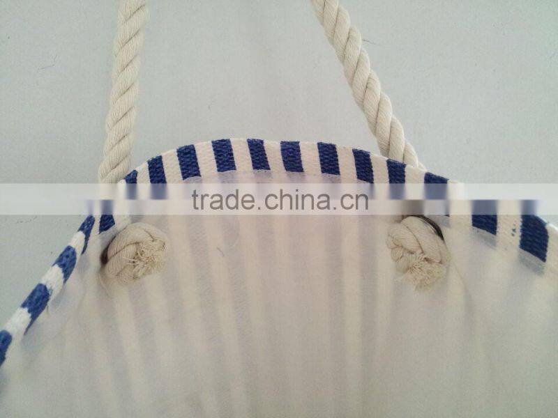 papet straw bag with stripe