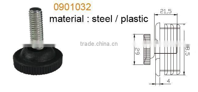 high quality various types black plastic furniture cabinet legs