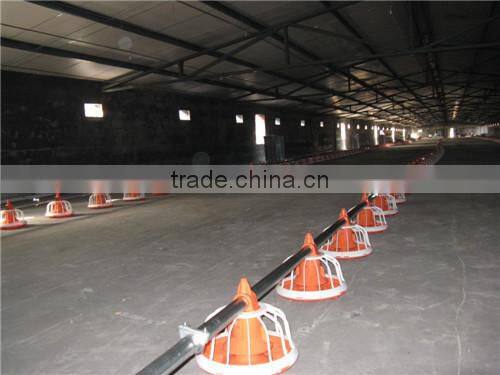 Automatic poultry broiler pan feeding system