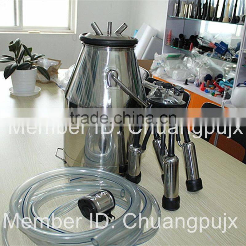 Stainless Steel Single Milk Bucket Cluster, Portable Cow Milker Pail Bucket Group, Milking Machine Accessories