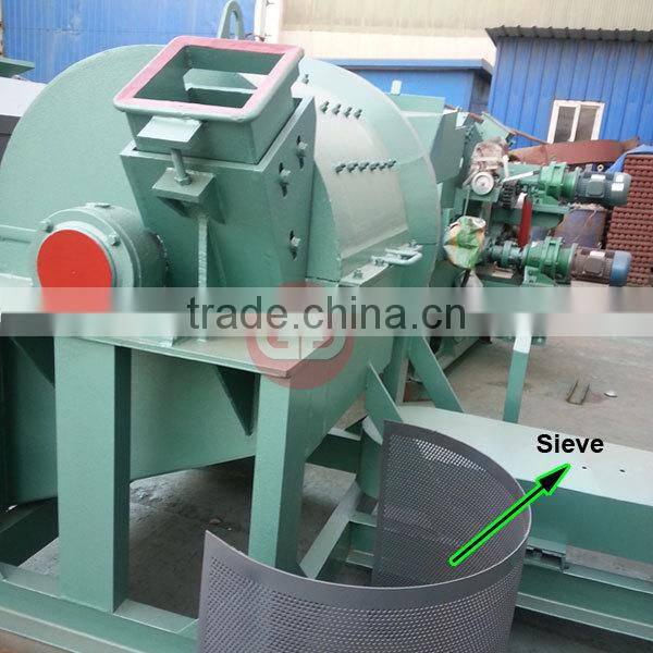 2015 hot efficient tree branches crusher machine