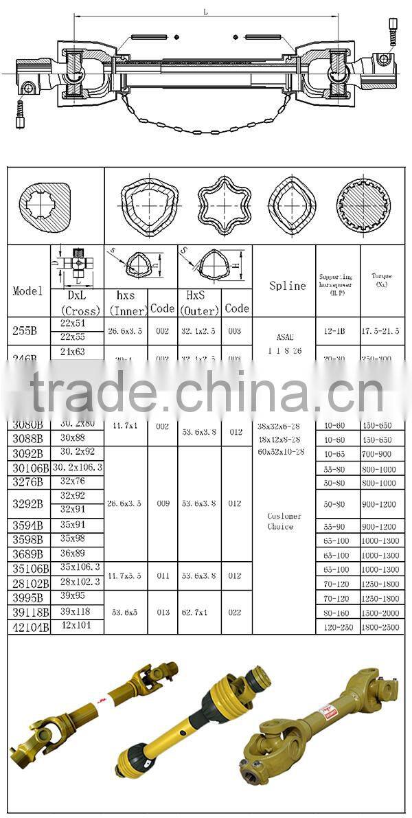 High linear spline steel shaft