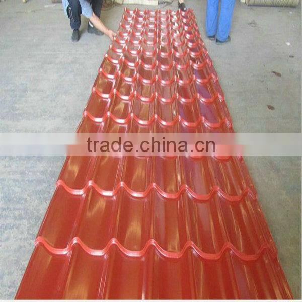 colored corrugated metal roof tile/sheets