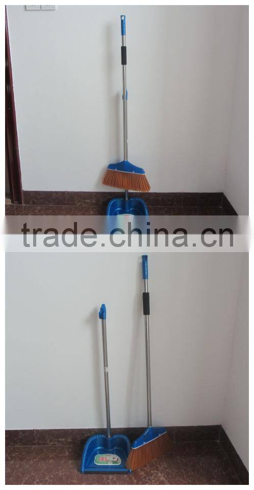 hot sale plastic broom and dustpan for floor cleaning