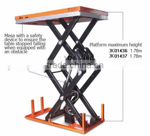 2016 newest 4000kg two scissors electric Lift Table
