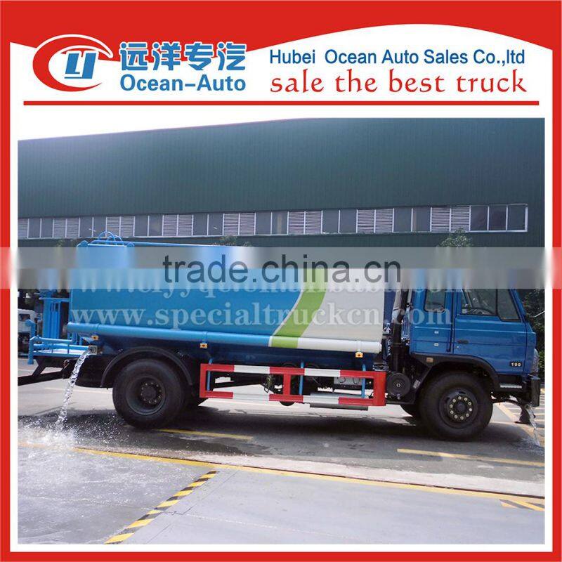 Dongfeng 4X2 drive wheel 12000liter tank drinking water tank truck for sale
